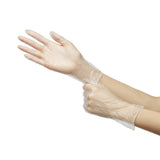 McKesson Confiderm® Exam Glove Medium NonSterile Vinyl Standard Cuff Length Smooth Clear Not Rated (871023_CS) 1000/CS