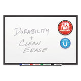 Quartet® Classic Series Porcelain Magnetic Dry Erase Board, 96 x 48, White Surface, Black Aluminum Frame (QRT2548B) Each
