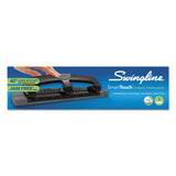 Swingline® 12-Sheet SmartTouch Three-Hole Punch, 9/32" Holes, Black/Gray (SWI74134) Each