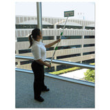 Unger® SpeedClean Window Cleaning Kit, 72" to 80", Extension Pole With 8" Pad Holder, Silver/Green (UNGCK053) Each