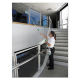 Unger® SpeedClean Window Cleaning Kit, 72" to 80", Extension Pole With 8" Pad Holder, Silver/Green (UNGCK053) Each