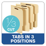 Pendaflex® Top Tab Fastener Folder, 0.75" Expansion, 2 Fasteners, Letter Size, Manila Exterior, 50/Box (PFX1453718PT) Box of 50