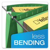 Pendaflex® SureHook Hanging Folders, Letter Size, 1/5-Cut Tabs, Bright Green, 20/Box (PFX615215BGR) Box of 20