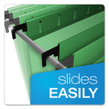 Pendaflex® SureHook Hanging Folders, Letter Size, 1/5-Cut Tabs, Bright Green, 20/Box (PFX615215BGR) Box of 20
