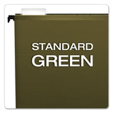 Pendaflex® SureHook Hanging Folders, Letter Size, 1/5-Cut Tabs, Standard Green, 20/Box (PFX615215) Box of 20