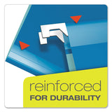Pendaflex® Extra Capacity Reinforced Hanging File Folders with Box Bottom, 2" Capacity, Letter Size, 1/5-Cut Tabs, Blue, 25/Box (PFX4152X2BLU) Box of 25