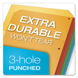 Cardinal® Poly Ring Binder Pockets, 8.5 x 11, Assorted Colors, 5/Pack (CRD84007) 1 Case of 5