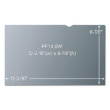 3M™ Antiglare Frameless Filter for 14" Widescreen Laptop, 16:9 Aspect Ratio (MMMAG140W9) Each
