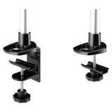 3M™ Dual Monitor Swivel Arm, 360 Degree Rotation, +15 Degree/-90 Degree Tilt, 180 Degree Pan, Black/Gray, Supports 30 lb (MMMMA140MB) Each