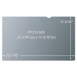 3M™ Frameless Blackout Privacy Filter for 23" Widescreen Flat Panel Monitor, 16:9 Aspect Ratio (MMMPF230W9B) Each