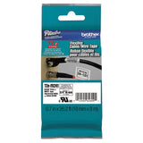 Brother P-Touch® TZe Flexible Tape Cartridge for P-Touch Labelers, 0.7" x 26.2 ft, Black on White (BRTTZEFX241) Each