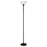Alera® Floor Lamp, 71" High, Translucent Plastic Shade, 11.25w x 11.25d x 71h, Matte Black (ALELMPF72B) Each