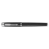 Parker® IM Premium Roller Ball Pen, Stick, Fine 0.7 mm, Black Ink, Black/Chrome Barrel (PAR1931658) Each