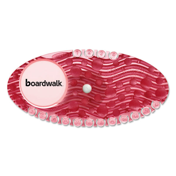 Boardwalk® Curve Air Freshener, Spiced Apple, Red, 10/Box, 6 Boxes/Carton (BWKCURVESAPCT)