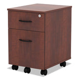 Alera® Alera Valencia Series Mobile Pedestal, Left/Right, 2-Drawers: Box/File, Legal/Letter, Medium Cherry, 15.88" x 19.13" x 22.88" (ALEVABFMC) Each