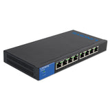 LINKSYS™ Business Desktop Gigabit PoE+ Switch, 8 Ports (LNKLGS108P) Each