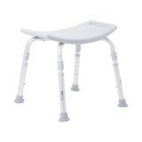 McKesson Bath Bench Without Arms Aluminum Frame Without Backrest 19-1/4 Inch Seat Width 300 lbs. Weight Capacity (1073632_CS) 4/CS