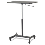 Victor® DC500 High Rise Collection Mobile Adjustable Standing Desk, 30.75" x 22" x 29" to 44", Black (VCTDC500) Each