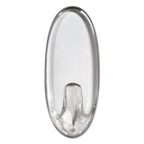 Command™ Clear Hooks and Strips, Small, Plastic, 1 lb Capacity, 2 Hooks and 4 Strips/Pack (MMM17092CLRES) Each