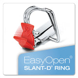 Cardinal® FreeStand Easy Open Locking Slant-D Ring Binder, 3 Rings, 4" Capacity, 11 x 8.5, White (CRD43140CB) Each