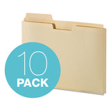 Pendaflex® File Folder Pocket, 0.75" Expansion, Letter Size, Manila, 10/Pack (PFXFP153L10) 1 Pack of 10