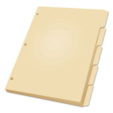 Oxford™ Write-On Tab Dividers, 5-Tab, 11 x 8.5, Manila, 20 Sets (OXF13V) Box of 20