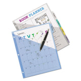 Avery® Write and Erase Durable Plastic Dividers with Slash Pocket, 3-Hold Punched, 5-Tab, 11.13 x 9.25, Assorted, 1 Set (AVE16176) Set of 5