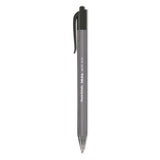 Paper Mate® InkJoy 100 RT Ballpoint Pen, Retractable, Medium 1 mm, Black Ink, Smoke/Black Barrel, Dozen (PAP1951254) 1 Dozen