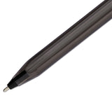 Paper Mate® InkJoy 100 Ballpoint Pen, Stick, Medium 1 mm, Black Ink, Smoke/Black Barrel, Dozen (PAP1951257) 1 Dozen