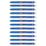 Paper Mate® InkJoy Gel Pen, Retractable, Fine 0.5 mm, Blue Ink, Blue Barrel, Dozen (PAP1951722) 1 Dozen