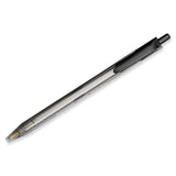 Paper Mate® InkJoy 100 RT Ballpoint Pen, Retractable, Medium 1 mm, Black Ink, Smoke/Black Barrel, Dozen (PAP1951254) 1 Dozen