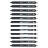 Paper Mate® InkJoy Gel Pen, Retractable, Fine 0.5 mm, Black Ink, Black Barrel, Dozen (PAP1951720) 1 Dozen
