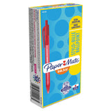 Paper Mate® InkJoy 100 RT Ballpoint Pen, Retractable, Medium 1 mm, Red Ink, Translucent Red Barrel, Dozen (PAP1951252) 1 Dozen