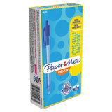 Paper Mate® InkJoy 100 RT Ballpoint Pen, Retractable, Medium 1 mm, Blue Ink, Translucent Blue Barrel, Dozen (PAP1951253) 1 Dozen