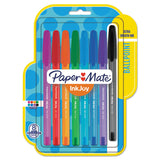 Paper Mate® InkJoy 100 Ballpoint Pen, Stick, Medium 1 mm, Eight Assorted Ink and Barrel Colors, 8/Pack (PAP1945932) Pack of 8