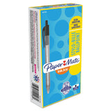 Paper Mate® InkJoy 100 RT Ballpoint Pen, Retractable, Medium 1 mm, Black Ink, Smoke/Black Barrel, Dozen (PAP1951254) 1 Dozen
