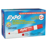 EXPO® Low-Odor Dry-Erase Marker, Broad Chisel Tip, Red, Dozen (SAN80002) 1 Dozen