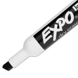 EXPO® Low-Odor Dry-Erase Marker, Broad Chisel Tip, Black, Dozen (SAN80001) 1 Dozen