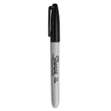 Sharpie® Fine Tip Permanent Marker, Fine Bullet Tip, Black, 5/Pack (SAN30665PP) Pack of 5