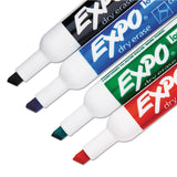 Expo® Low-Odor Dry-Erase Marker, Broad Chisel Tip, Assorted Colors, 4/Set (SAN80074A) Each