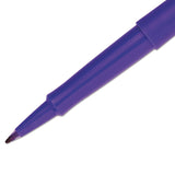 Paper Mate® Point Guard Flair Felt Tip Porous Point Pen, Stick, Medium 0.7 mm, Purple Ink, Purple Barrel, Dozen (PAP8450152) 1 Dozen