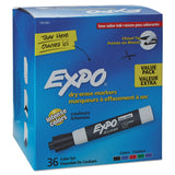 Expo® Low-Odor Dry-Erase Marker Value Pack, Broad Chisel Tip, Assorted Colors, 36/Box (SAN1921061A) Box of 36
