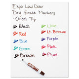 EXPO® Low-Odor Dry-Erase Marker, Broad Chisel Tip, Green, Dozen (SAN80004) 1 Dozen