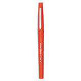 Paper Mate® Point Guard Flair Felt Tip Porous Point Pen, Stick, Medium 0.7 mm, Red Ink, Red Barrel, Dozen (PAP8420152) 1 Dozen