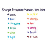 Sharpie Fine Tip Permanent Marker, Blue, Dozen (SAN30003B) 1 Dozen