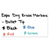 EXPO® Low-Odor Dry-Erase Marker, Medium Bullet Tip, Black, Dozen (SAN82001) 1 Dozen