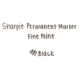 Sharpie® Fine Tip Permanent Marker, Fine Bullet Tip, Black, 5/Pack (SAN30665PP) Pack of 5