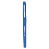 Paper Mate® Point Guard Flair Felt Tip Porous Point Pen, Stick, Medium 0.7 mm, Blue Ink, Blue Barrel, Dozen (PAP8410152) 1 Dozen