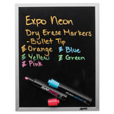 EXPO® Neon Windows Dry Erase Marker, Broad Bullet Tip, Assorted Colors, 5/Pack (SAN1752226) Pack of 5