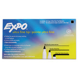 EXPO® Low-Odor Dry-Erase Marker, Extra-Fine Bullet Tip, Black (SAN1871131) 1 Dozen